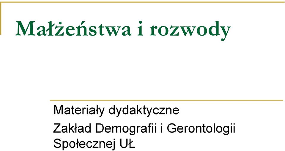 Zakład Demografii i