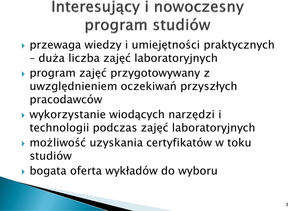 wykorzystanie wiodących narzędzi i technologii podczas zajęć laboratoryjnych