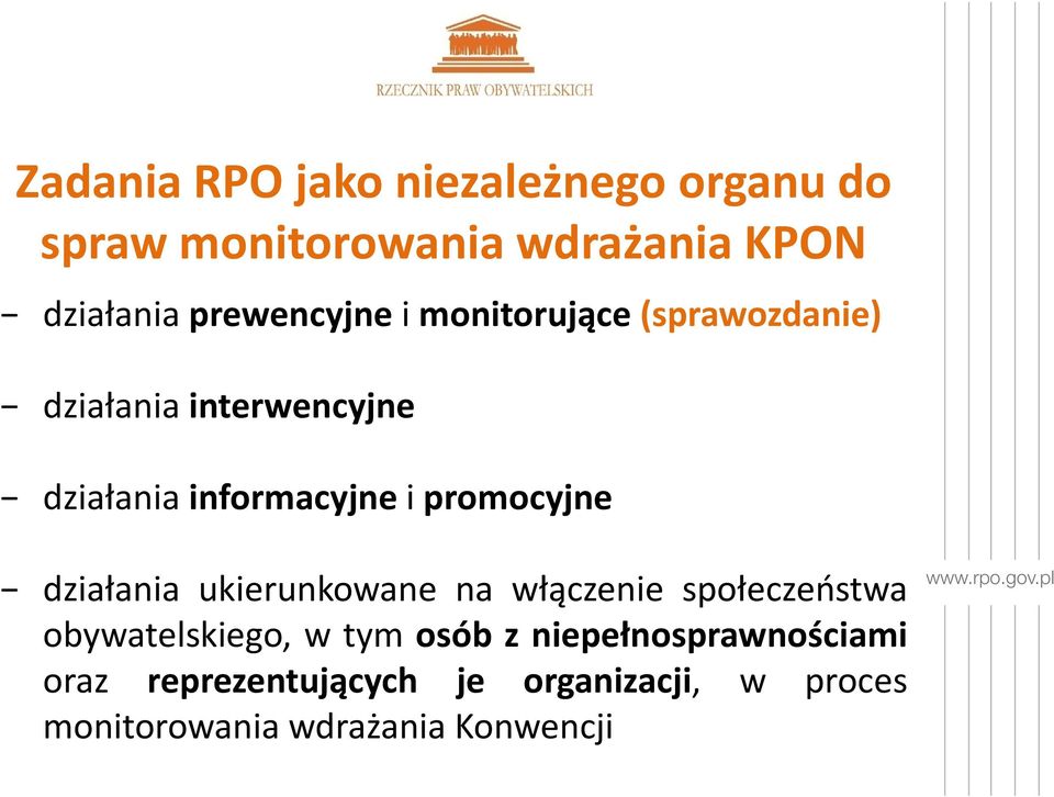 promocyjne działania ukierunkowane na włączenie społeczeństwa obywatelskiego, w tym osób z