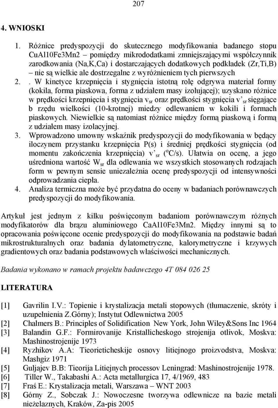 (Zr,Ti,B) nie są wielkie ale dostrzegalne z wyróżnieniem tych pierwszych 2.