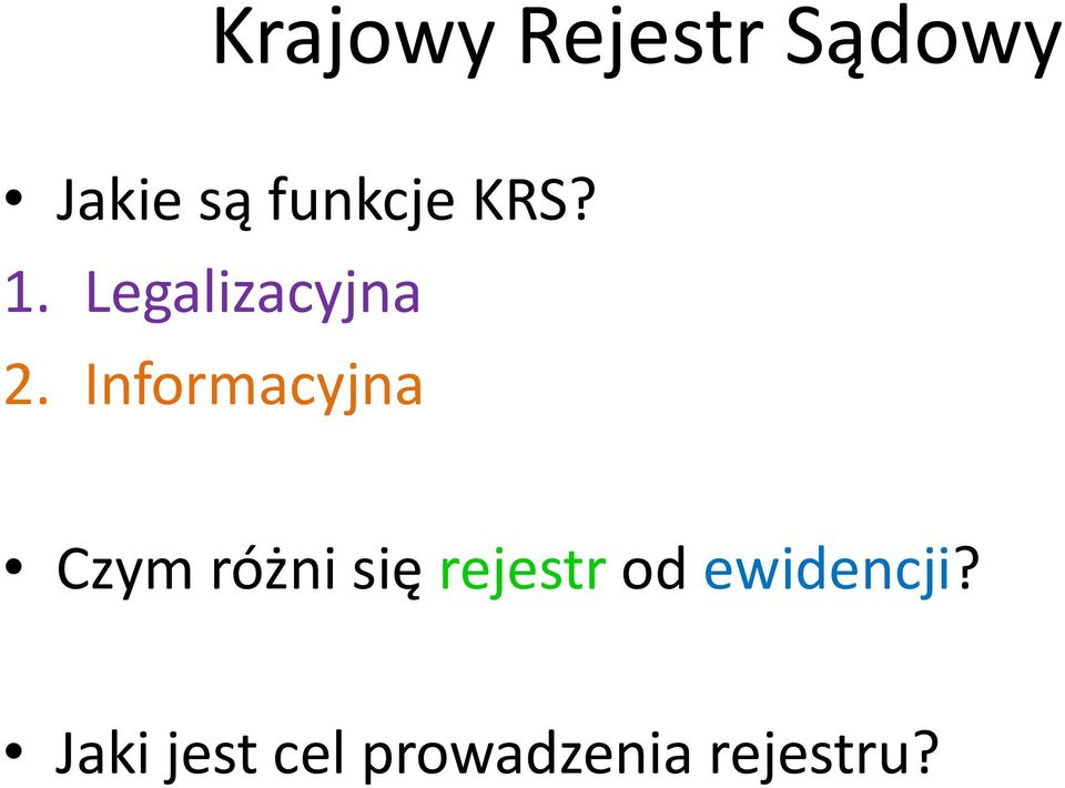 Informacyjna Czym różni się rejestr