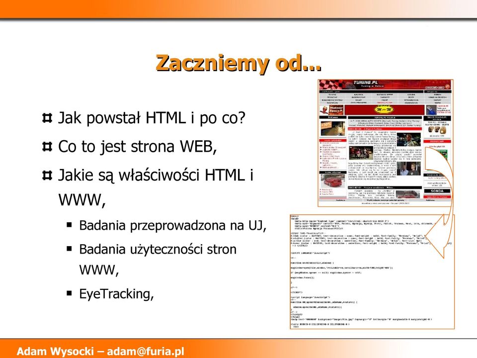 właściwości HTML i WWW, Badania