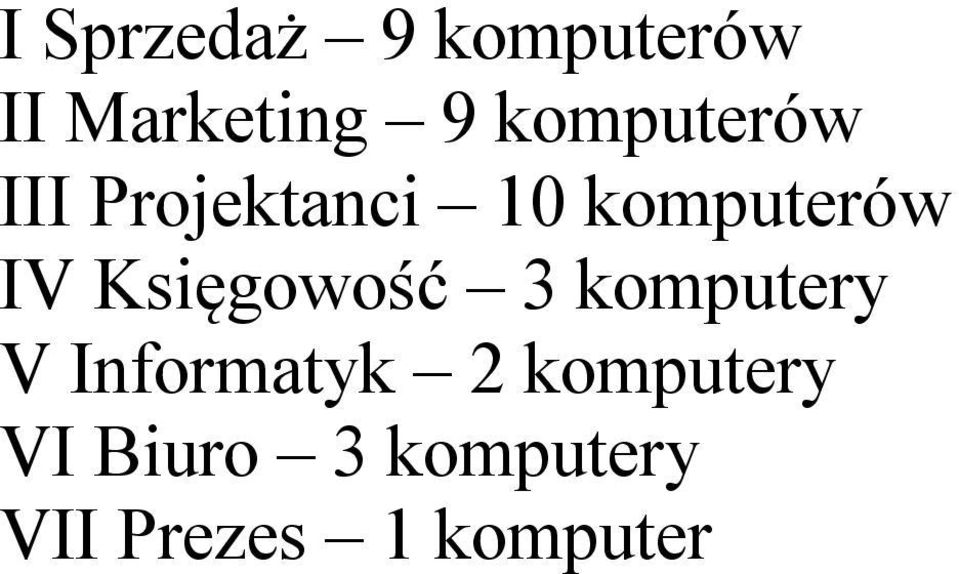 Księgowość 3 komputery V Informatyk 2