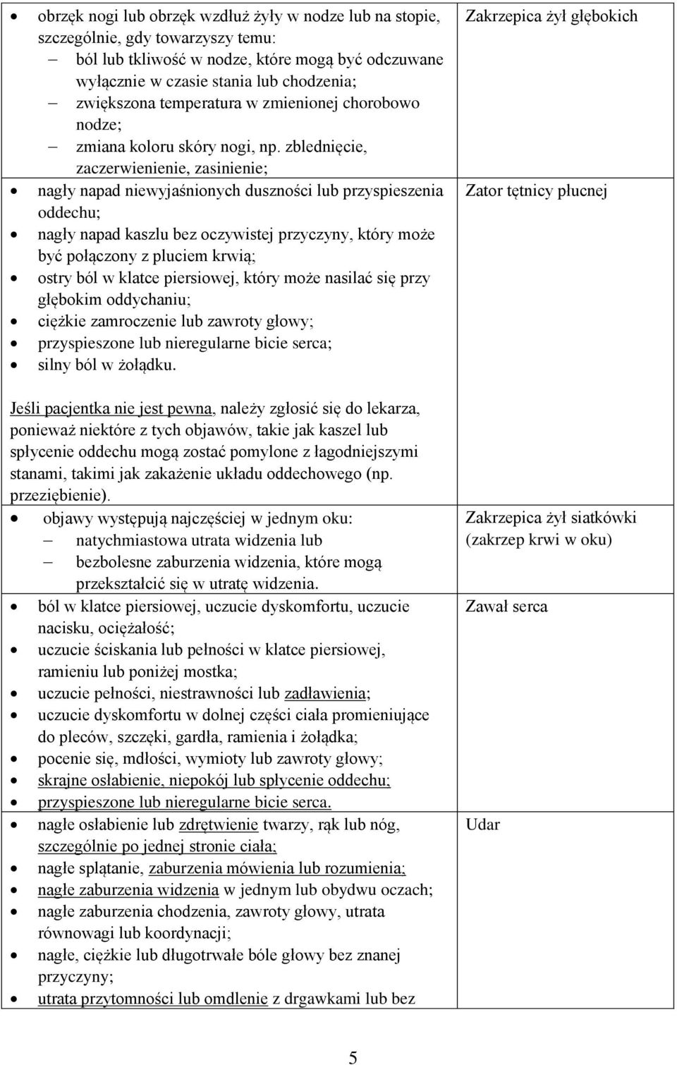 zblednięcie, zaczerwienienie, zasinienie; nagły napad niewyjaśnionych duszności lub przyspieszenia oddechu; nagły napad kaszlu bez oczywistej przyczyny, który może być połączony z pluciem krwią;