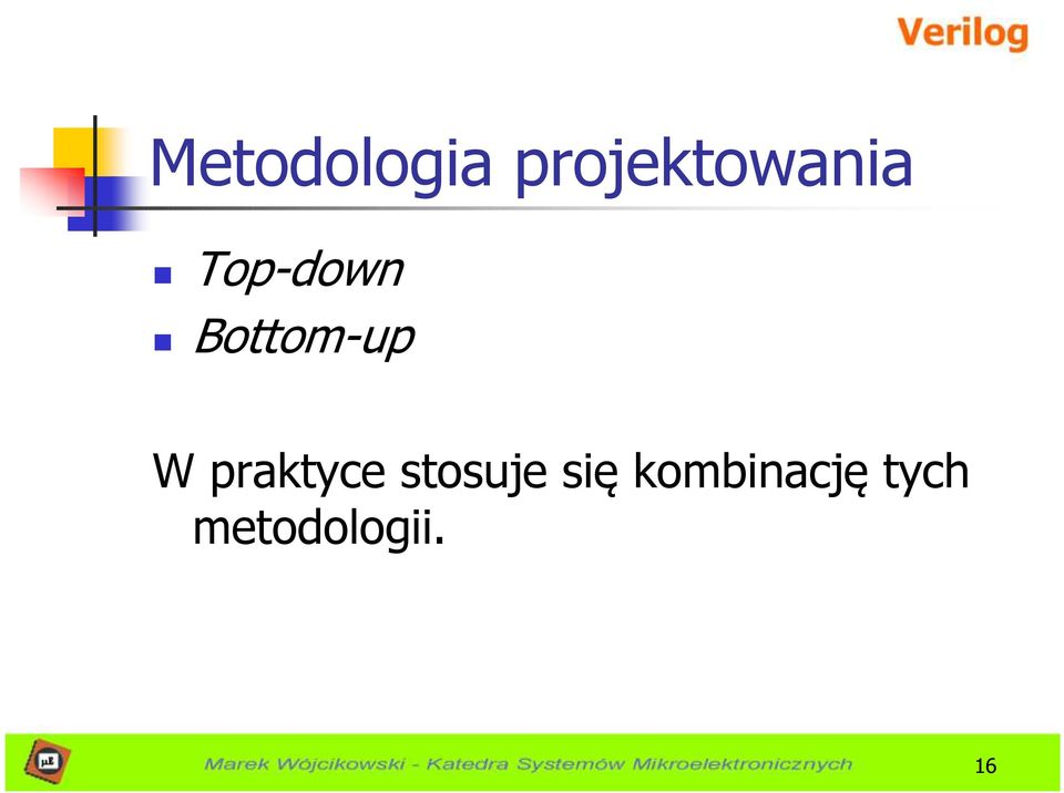 Bottom-up W praktyce
