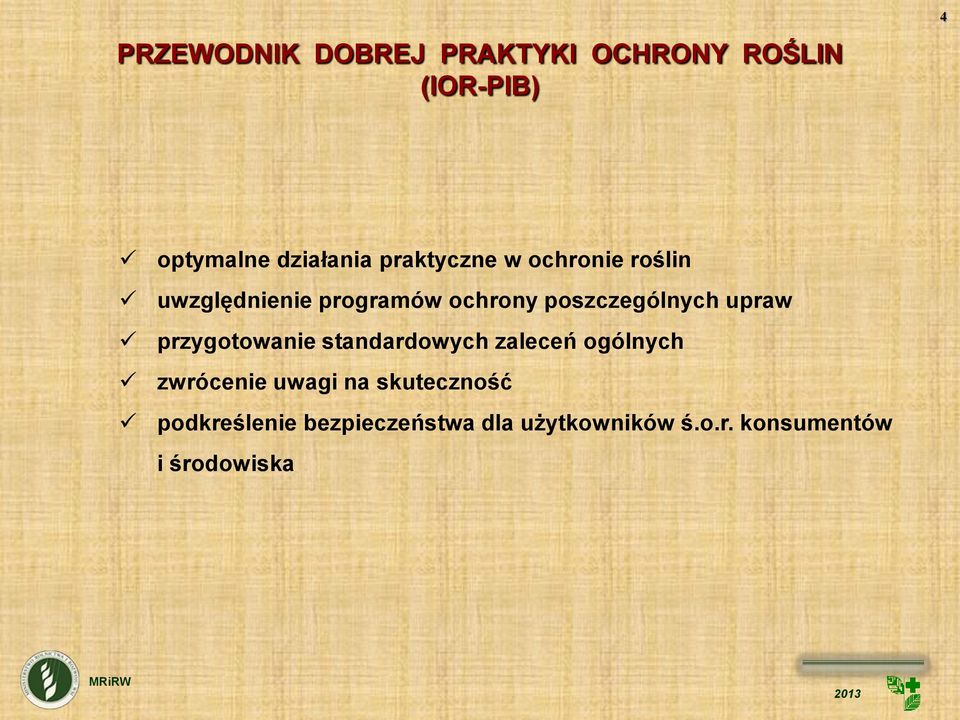 upraw przygotowanie standardowych zaleceń ogólnych zwrócenie uwagi na