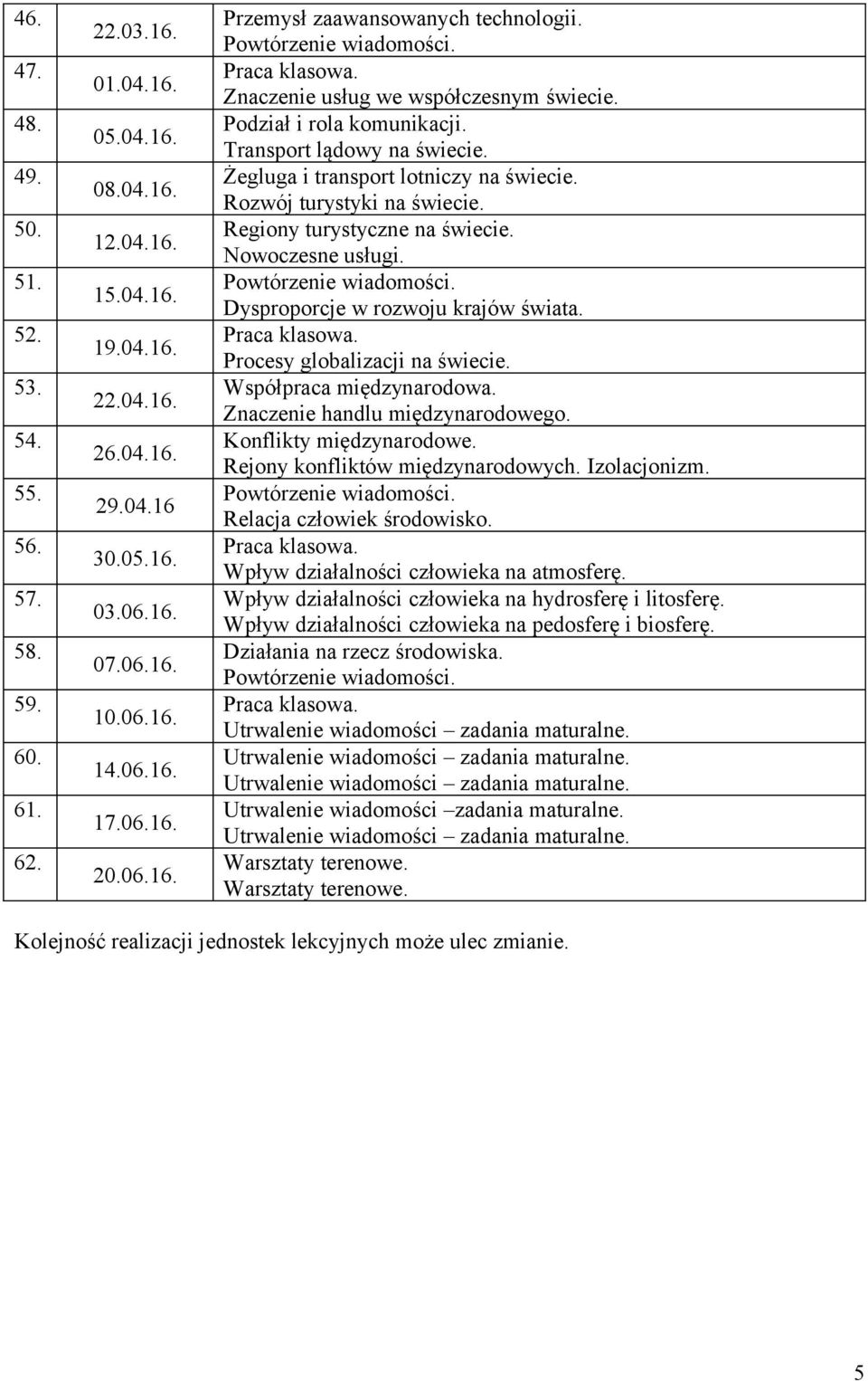 Żegluga i transport lotniczy na świecie. Rozwój turystyki na świecie. Regiony turystyczne na świecie. Nowoczesne usługi. Dysproporcje w rozwoju krajów świata. Procesy globalizacji na świecie.