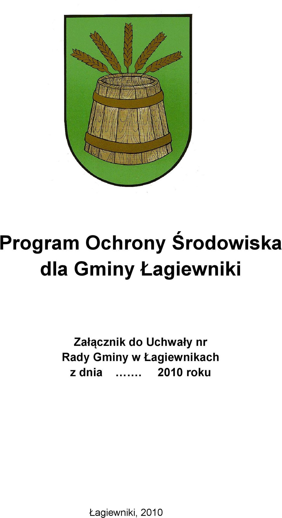 Uchwały nr Rady Gminy w