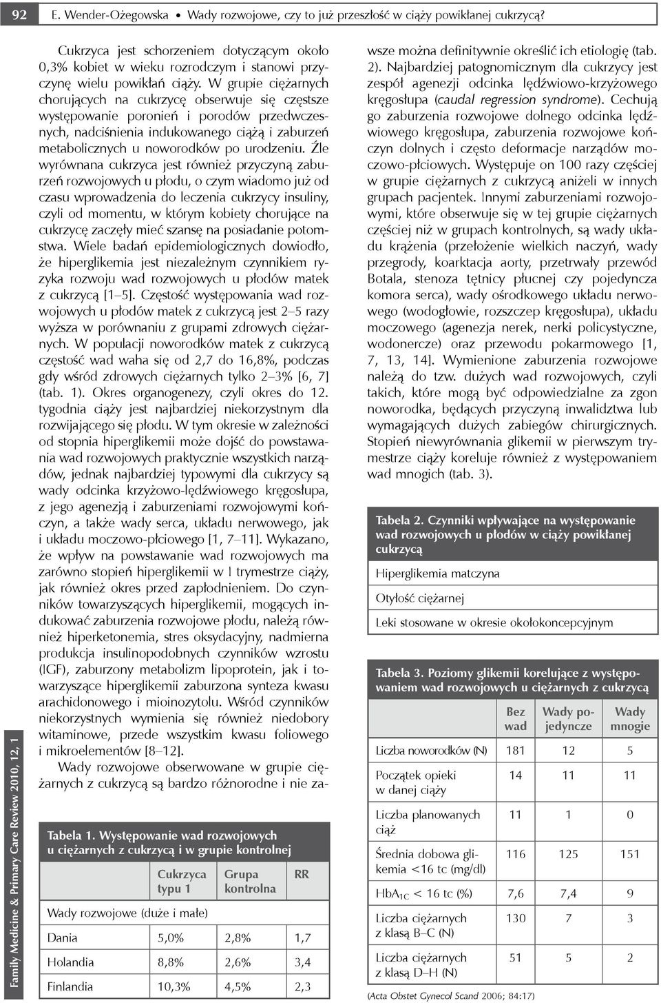4,5% 2,3 Cukrzyca jest schorzeniem dotyczącym około 0,3% kobiet w wieku rozrodczym i stanowi przyczynę wielu powikłań ciąży.