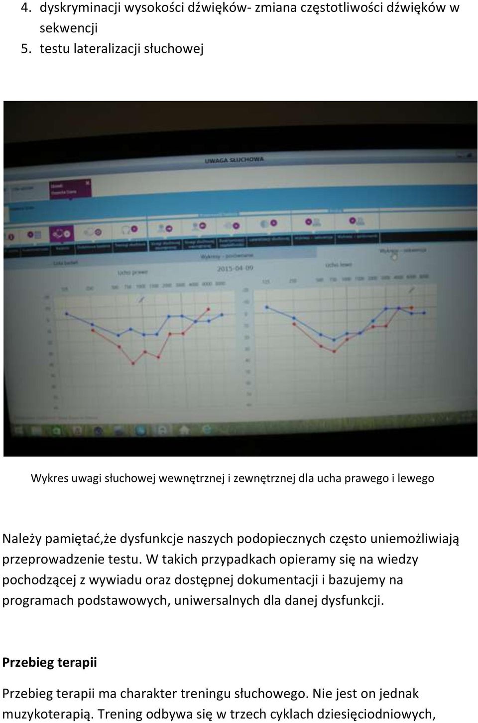 podopiecznych często uniemożliwiają przeprowadzenie testu.