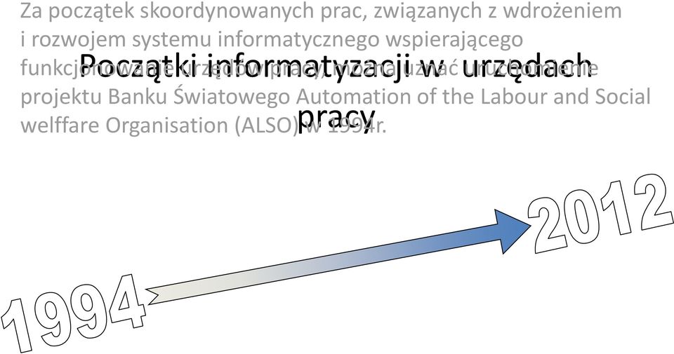 informatyzacji pracy, można uznać w urzędach uruchomienie projektu Banku