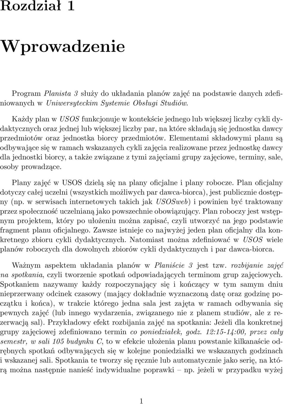 przedmiotów.