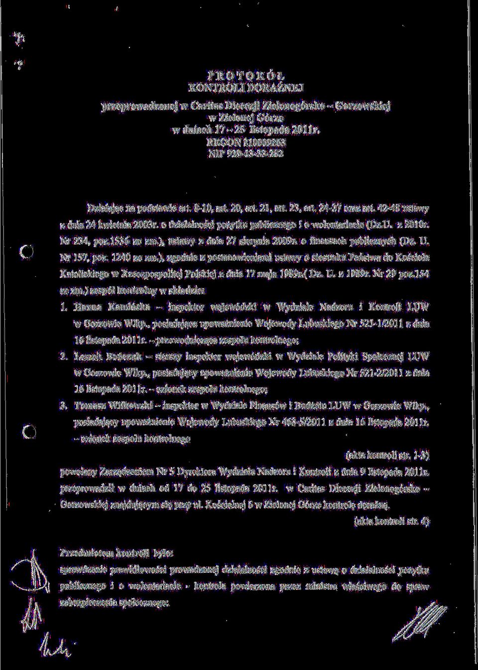 ), ustawy z dnia 27 sierpnia 2009r. o flnansach publicznych (Dz. U. Nr 157, poz. 1240 ze zm.