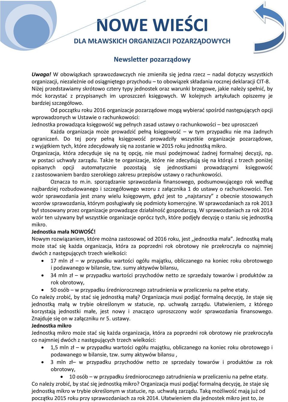 W kolejnych artykułach opiszemy je bardziej szczegółowo.