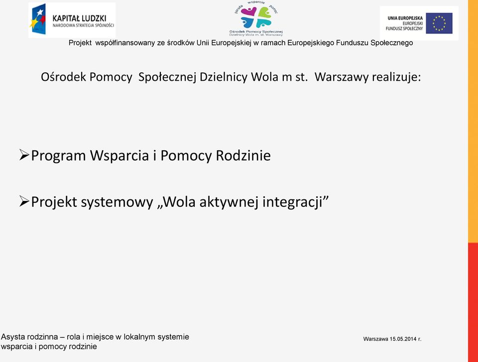 Warszawy realizuje: Program