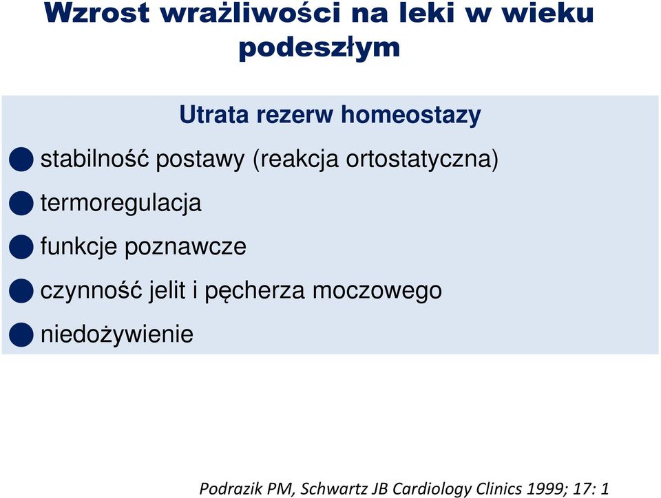 termoregulacja funkcje poznawcze czynność jelit i pęcherza