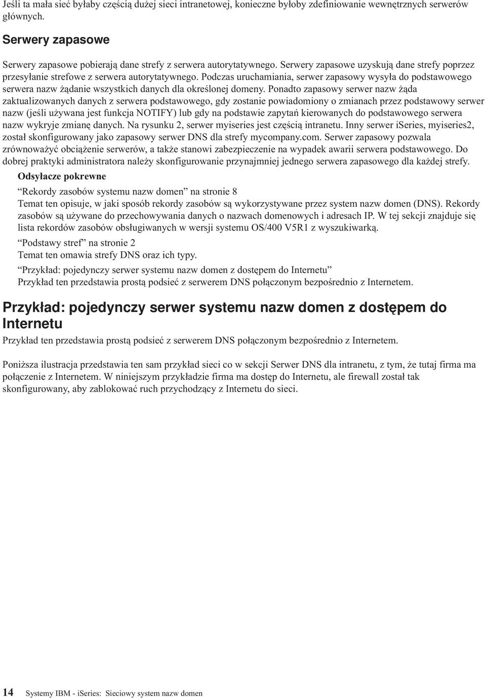 Podczas uruchamiania, serwer zapasowy wysyła do podstawowego serwera nazw żądanie wszystkich danych dla określonej domeny.