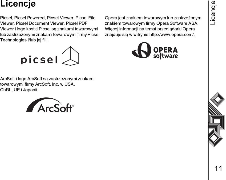 Opera jest znakiem towarowym lub zastrzeżonym znakiem towarowym firmy Opera Software ASA.
