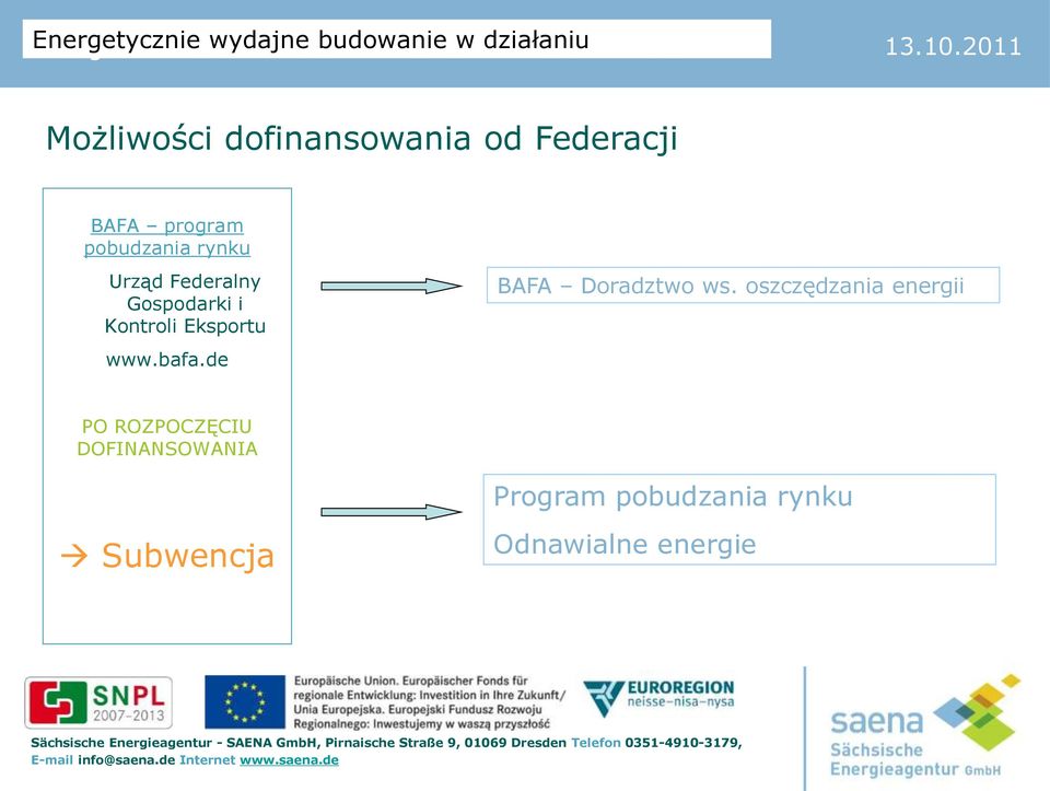 Eksportu www.bafa.de BAFA Doradztwo ws.