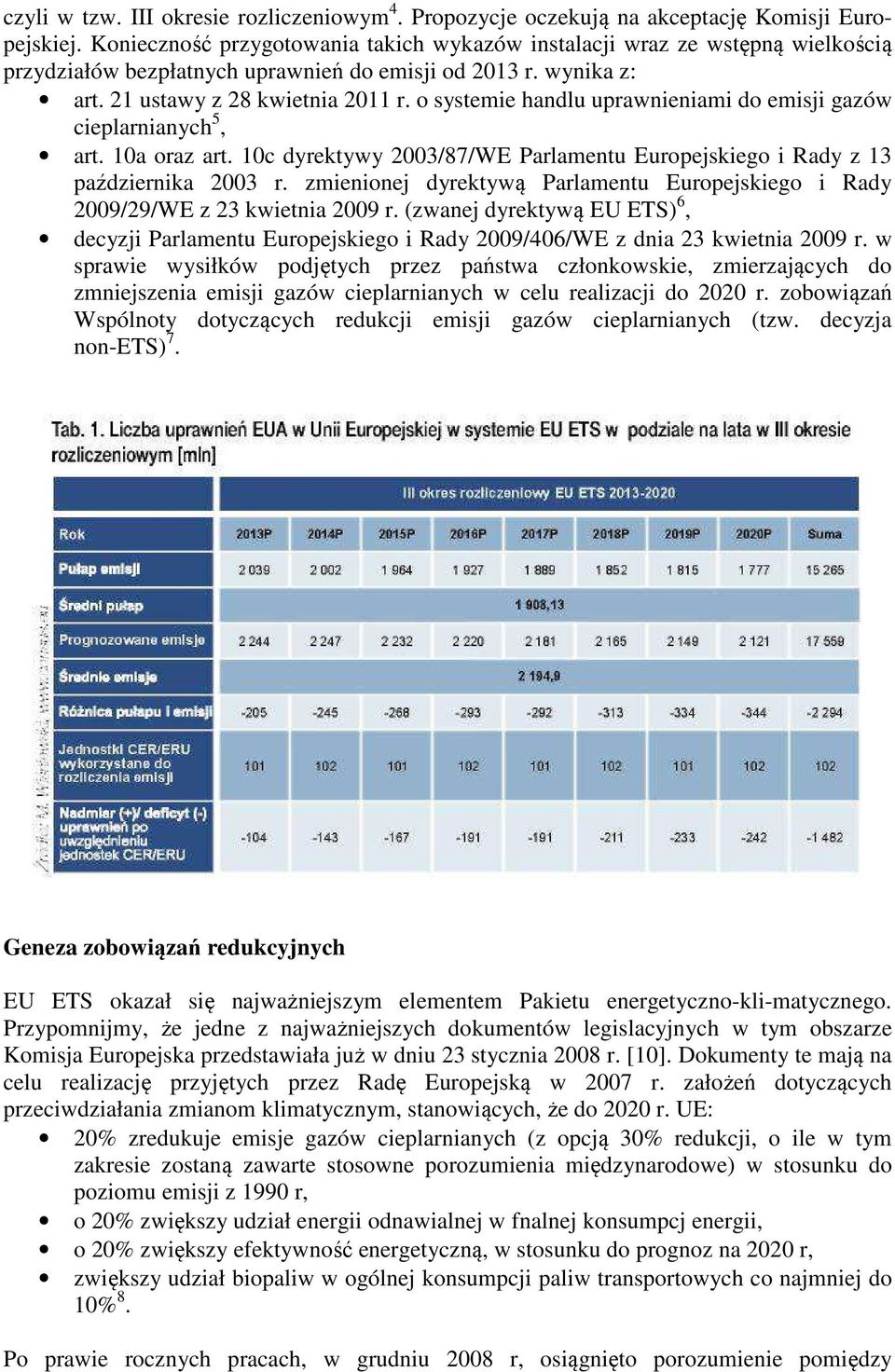 o systemie handlu uprawnieniami do emisji gazów cieplarnianych 5, art. 10a oraz art. 10c dyrektywy 2003/87/WE Parlamentu Europejskiego i Rady z 13 października 2003 r.