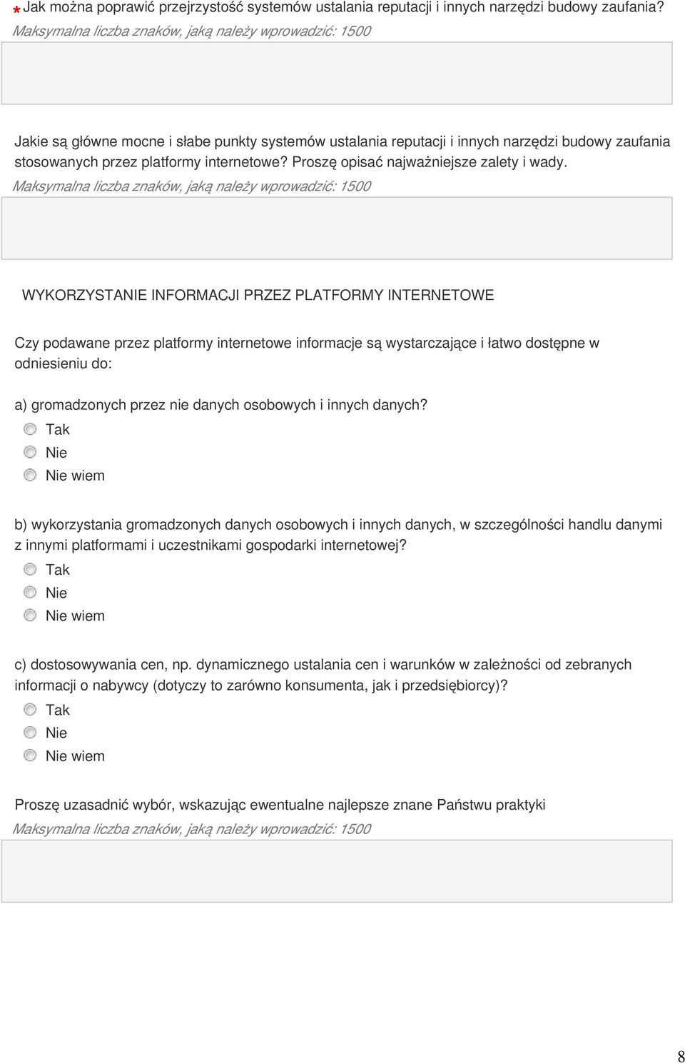 Proszę opisać najważniejsze zalety i wady.