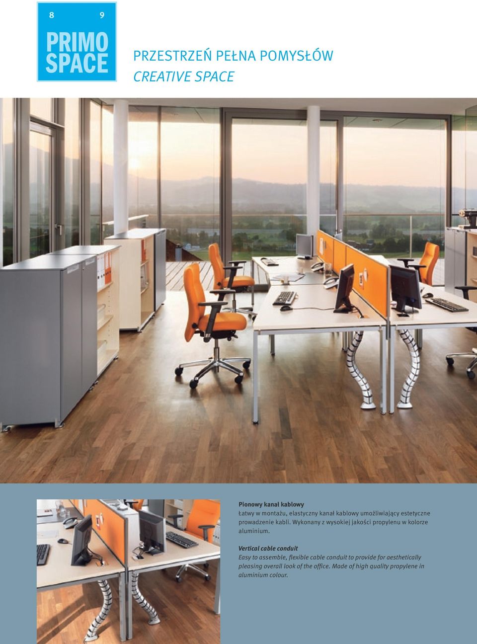 Wykonany z wysokiej jakości propylenu w kolorze aluminium.