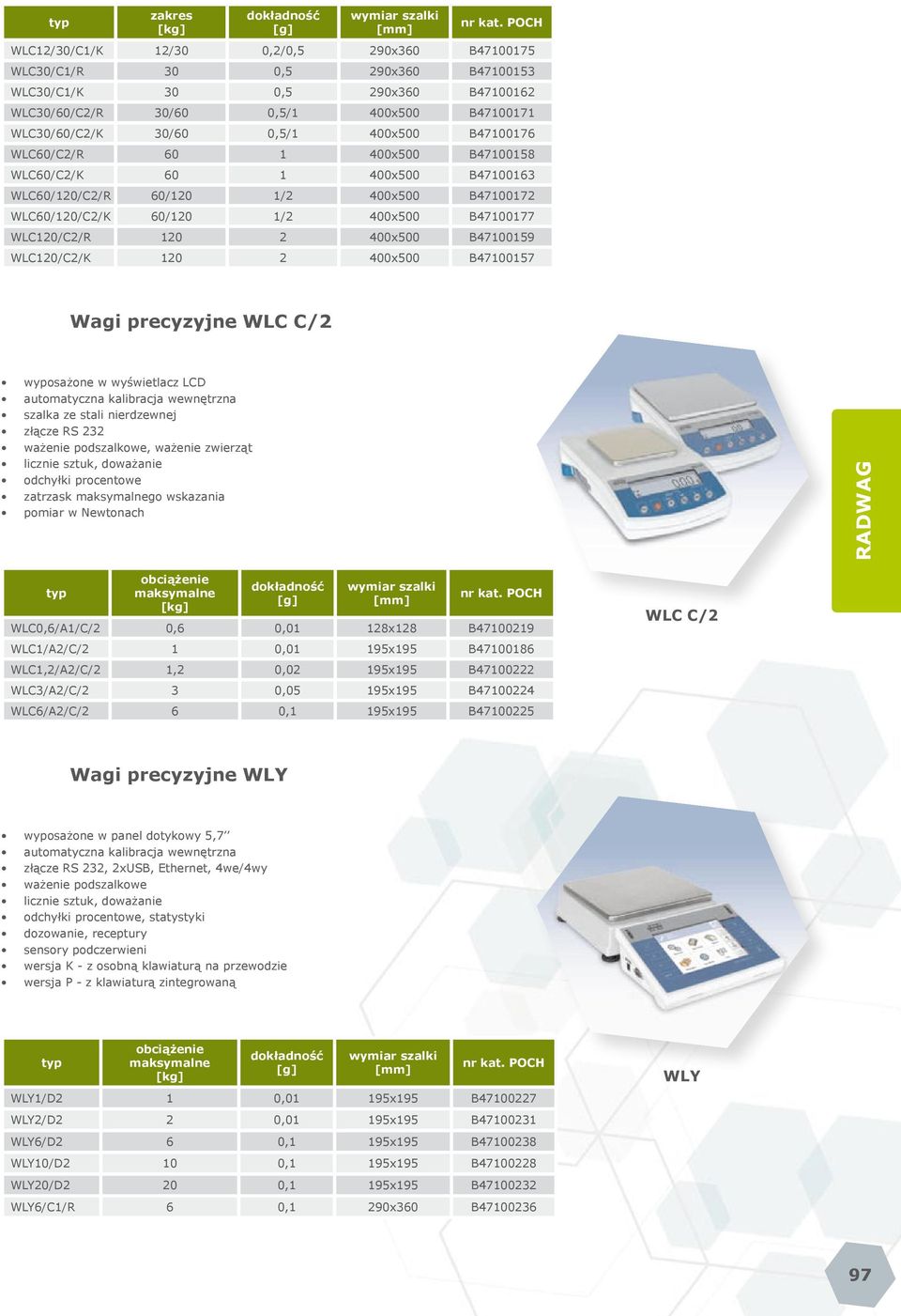 B47100159 WLC120/C2/K 120 2 400x500 B47100157 Wagi precyzyjne WLC C/2 wyposażone w wyświetlacz LCD szalka ze stali nierdzewnej licznie sztuk, doważanie odchyłki procentowe zatrzask go wskazania