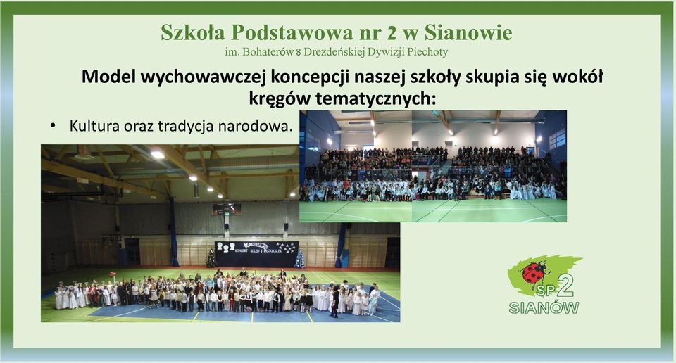 skupia się wokół kręgów