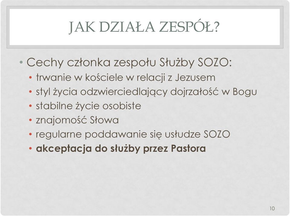 z Jezusem styl życia odzwierciedlający dojrzałość w Bogu