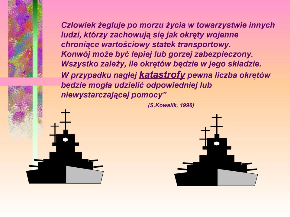 Konwój może być lepiej lub gorzej zabezpieczony.