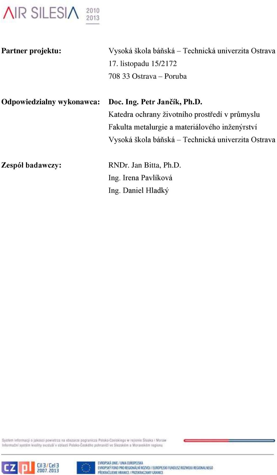 c. Ing. Petr Jančík, Ph.D.
