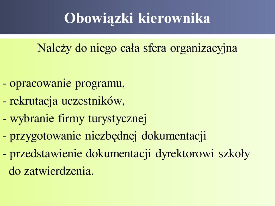 firmy turystycznej - przygotowanie niezbędnej dokumentacji -