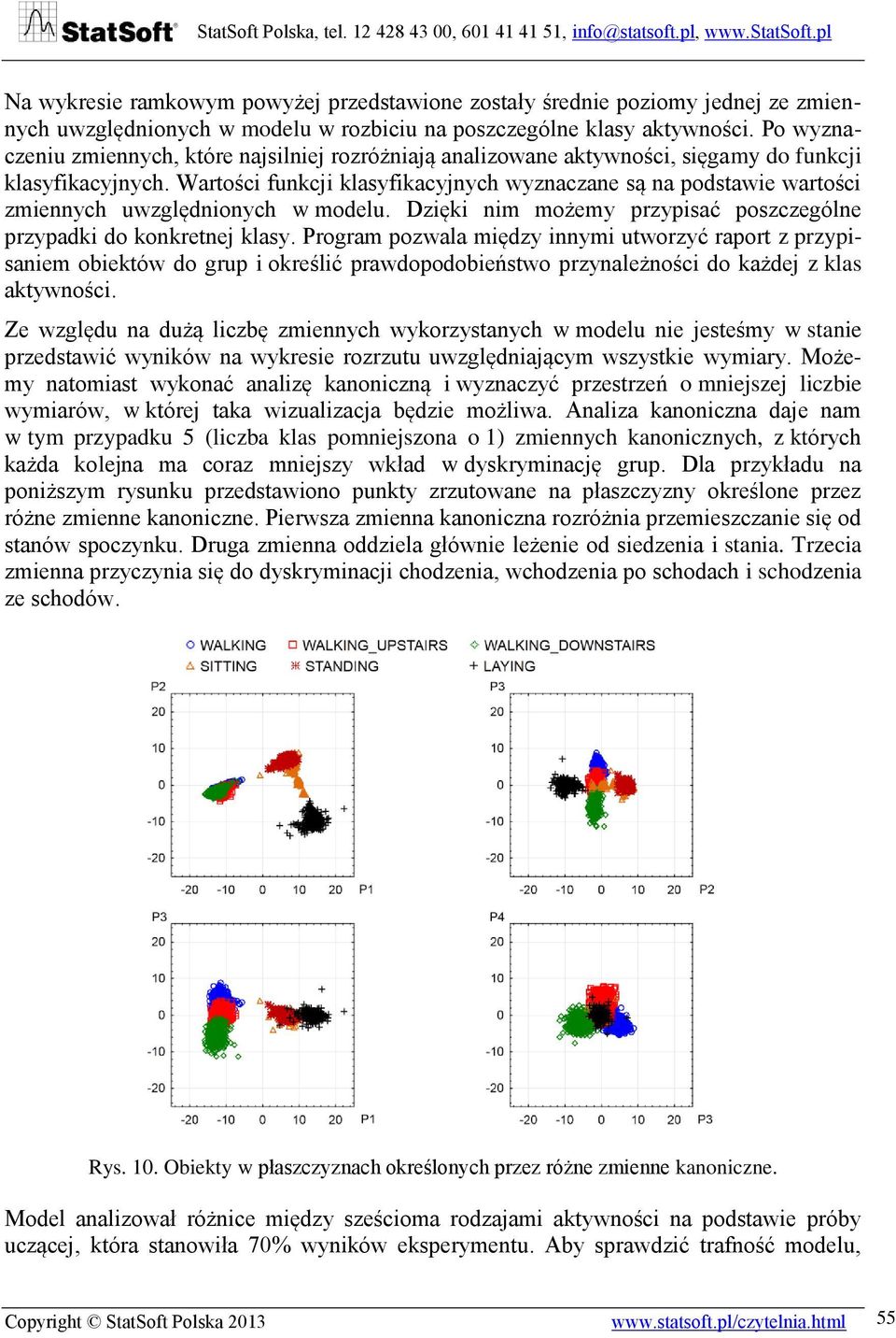 Wartości funkcji klasyfikacyjnych wyznaczane są na podstawie wartości zmiennych uwzględnionych w modelu. Dzięki nim możemy przypisać poszczególne przypadki do konkretnej klasy.