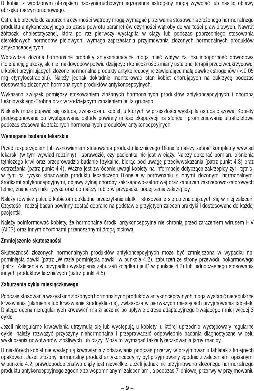 prawidłowych.