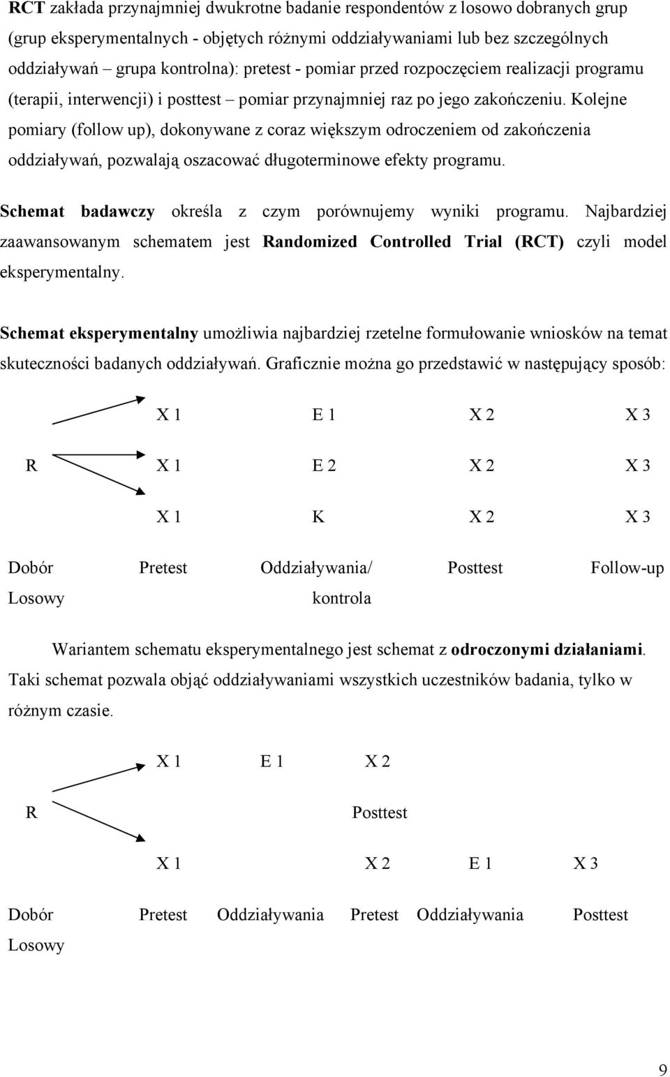 Kolejne pomiary (follow up), dokonywane z coraz większym odroczeniem od zakończenia oddziaływań, pozwalają oszacować długoterminowe efekty programu.