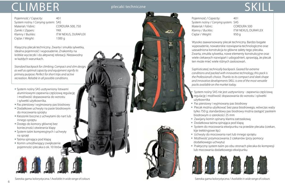 Compact and slim design, as well as optimal capacity and equipment signify its primary purpose. Perfect for short trips and active recreation. Reliable in all possible conditions.