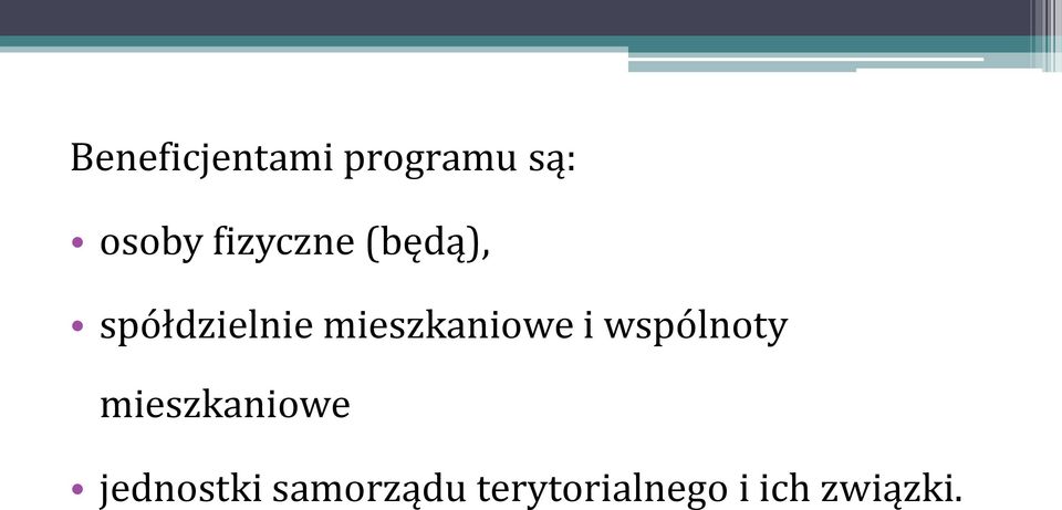 mieszkaniowe i wspólnoty mieszkaniowe