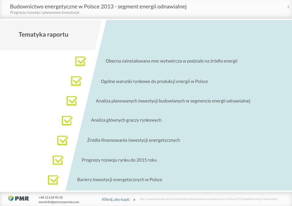 segmencie energii odnawialnej Analiza głównych graczy rynkowych Źródła finansowania