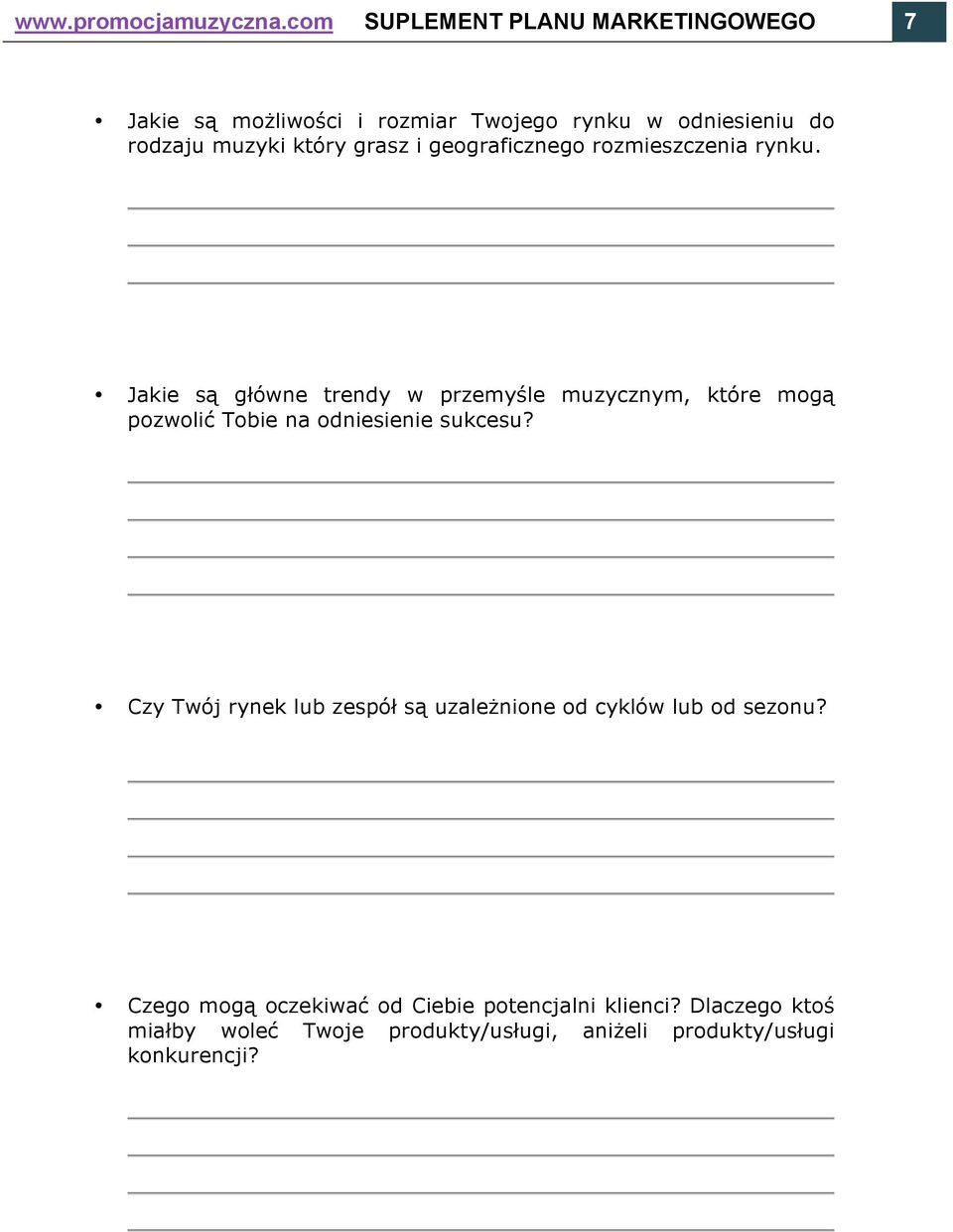 grasz i geograficznego rozmieszczenia rynku.