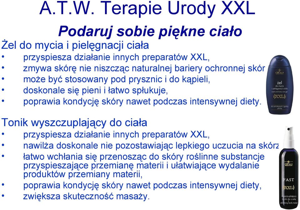 ochronnej skóry, może być stosowany pod prysznic i do kąpieli, doskonale się pieni i łatwo spłukuje, poprawia kondycję skóry nawet podczas intensywnej diety.