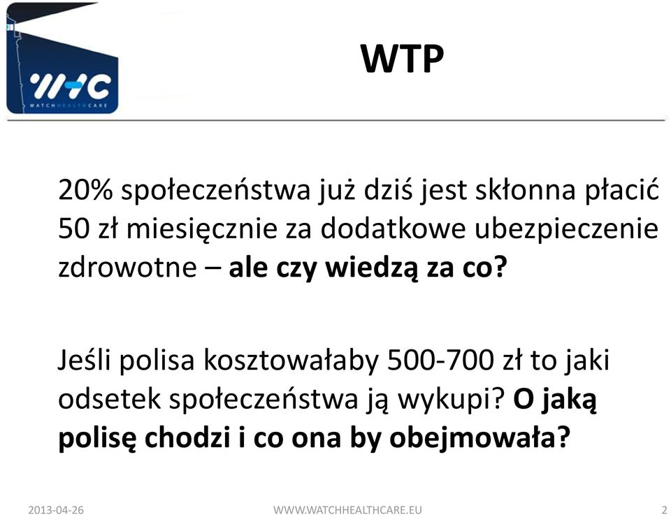 Jeśli polisa kosztowałaby 500-700 zł to jaki odsetek społeczeostwa ją