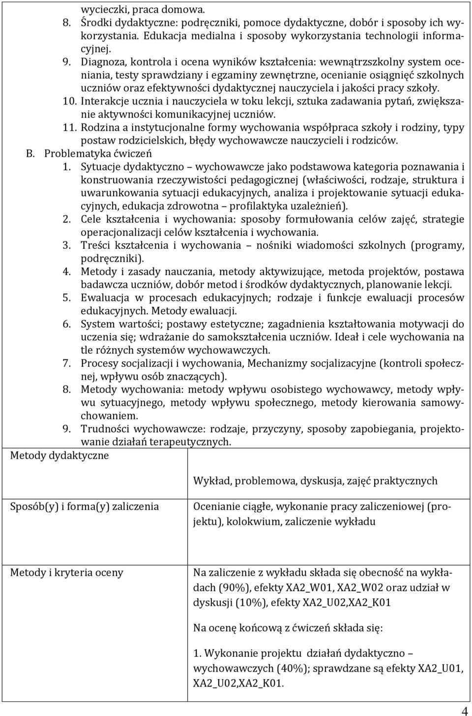 nauczyciela i jakości pracy szkoły. 10. Interakcje ucznia i nauczyciela w toku lekcji, sztuka zadawania pytań, zwiększanie aktywności komunikacyjnej uczniów. 11.