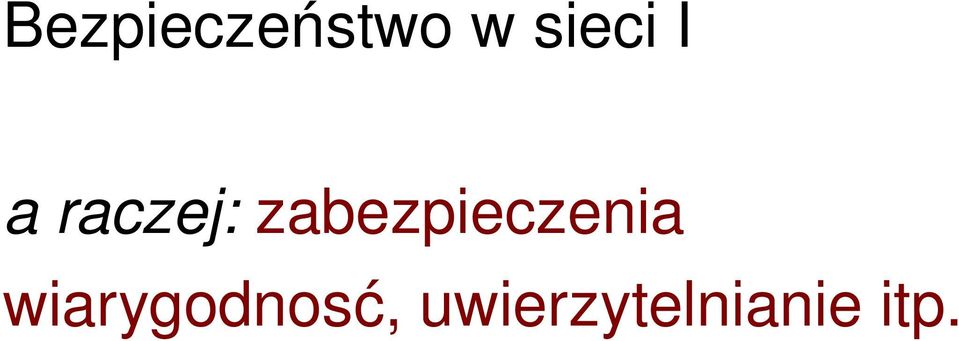 zabezpieczenia