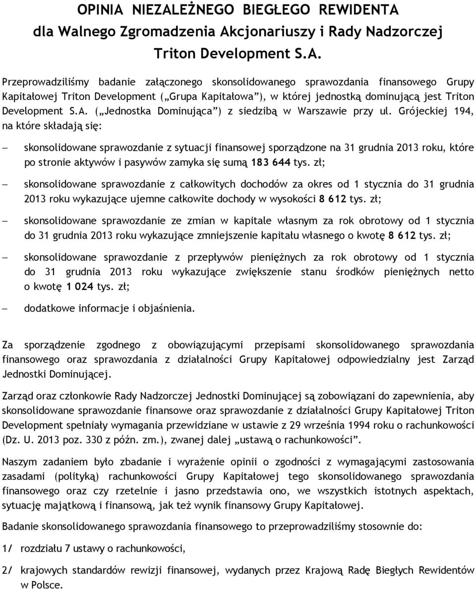 EśNEGO BIEGŁEGO REWIDENTA 