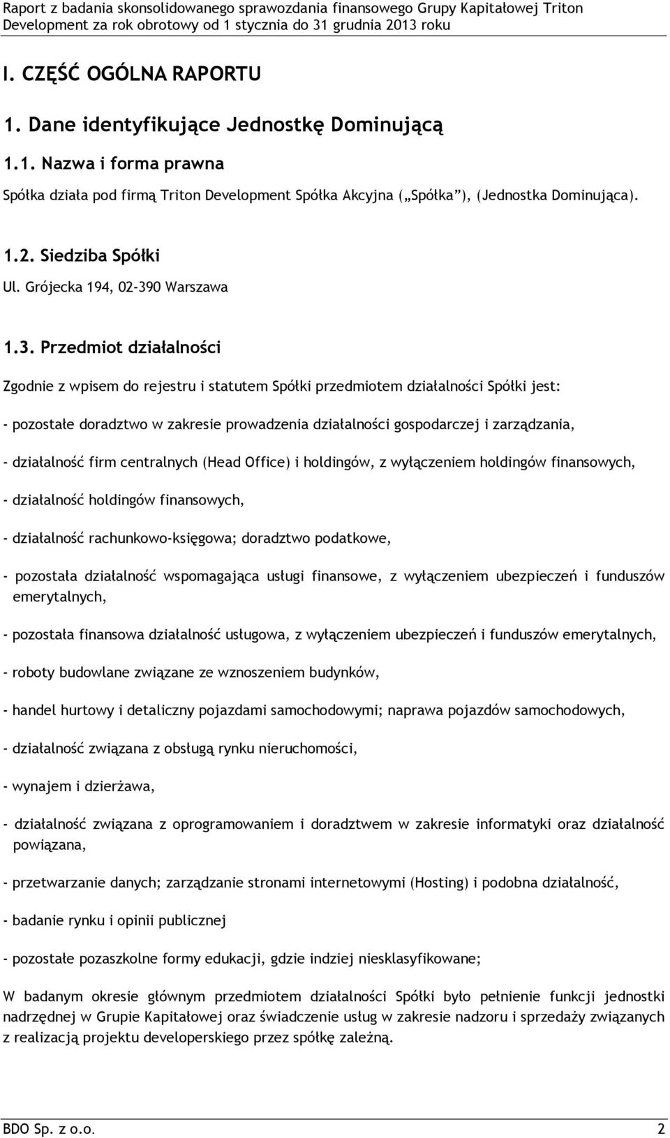 0 Warszawa 1.3.