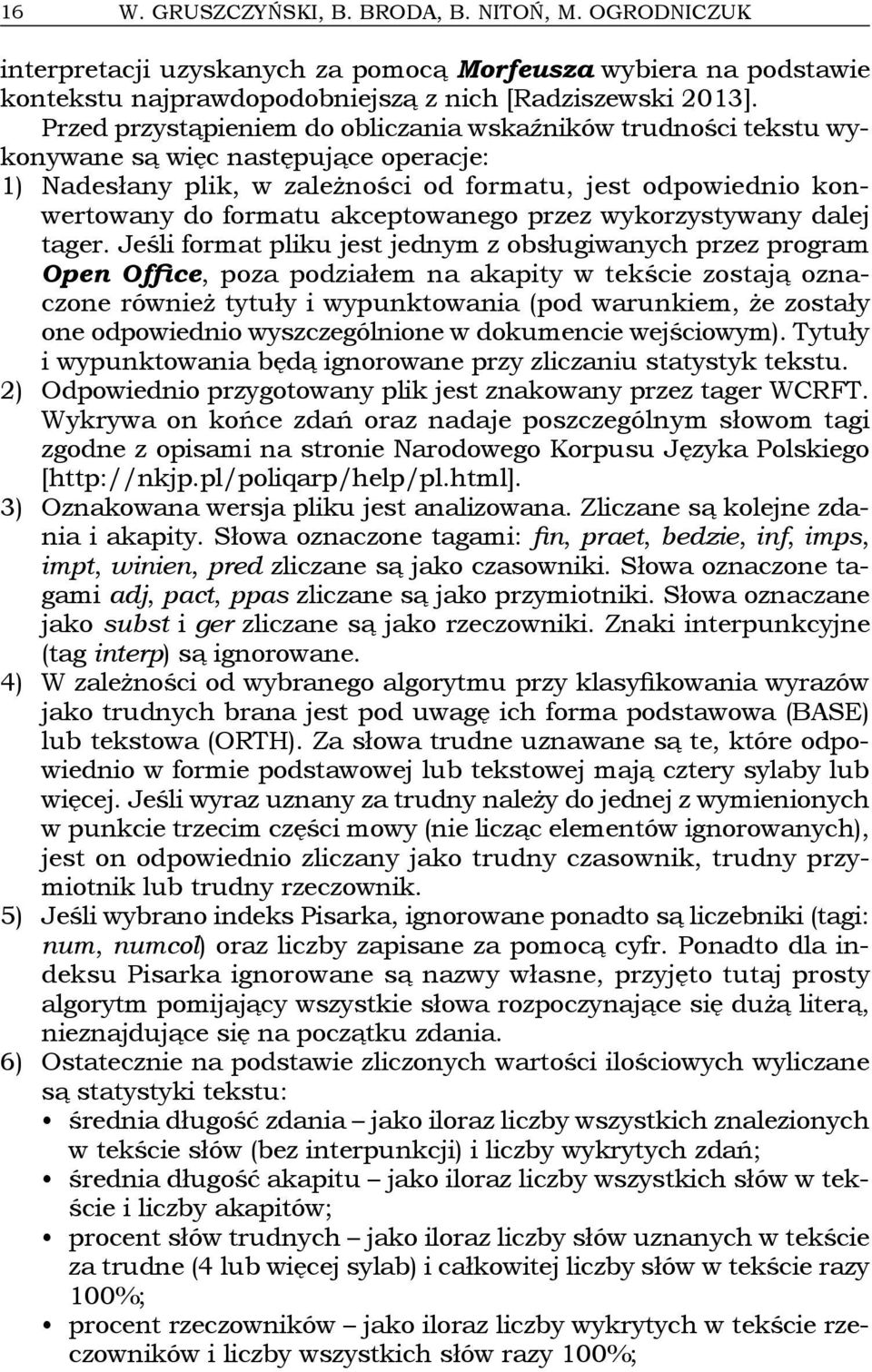 akceptowanego przez wykorzystywany dalej tager.
