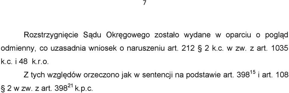 z art. 1035 k.c. i 48 k.r.o.