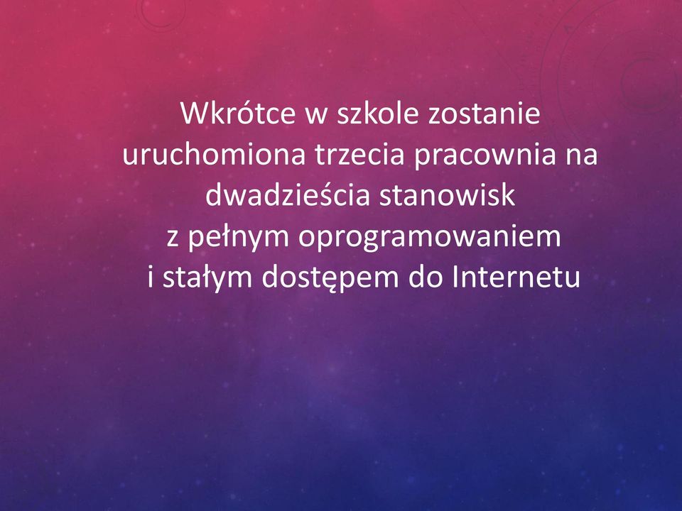 dwadzieścia stanowisk z pełnym