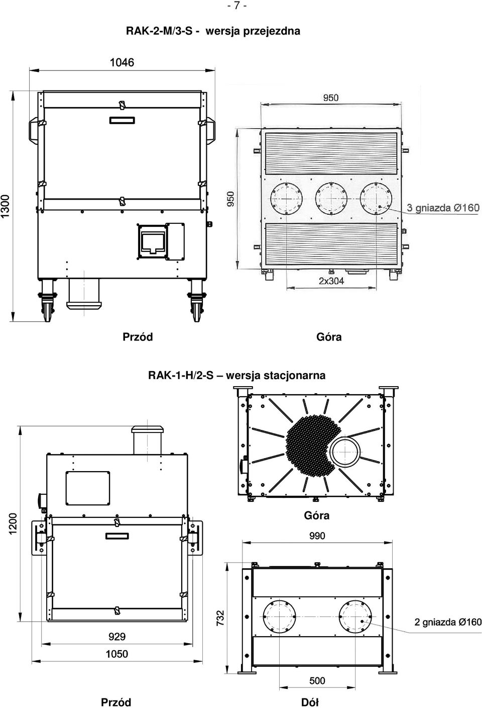 RAK-1-H/2-S wersja