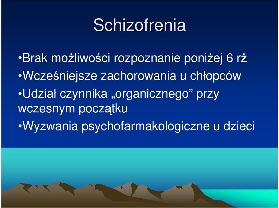 chłopców Udział czynnika organicznego przy